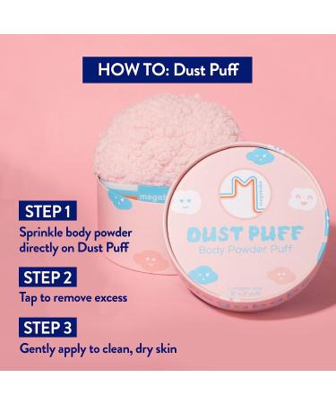 Oversize Megababe Dust Puff Body Powder Applicator | 6x3 Powder Puff | Shop Powder Separately - Buy Online on GoSupps.com