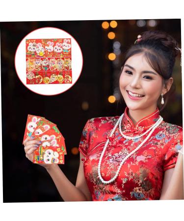 ABOOFAN 162 Pcs Cartoon Red Envelope New Year Red Packet Traditional Style Red Envelopes Year of The Rabbit Red Envelopes China Red Envelope 2023 Year Red Envelopes Paper Piggy Bank Child - Buy Online on GoSupps.com