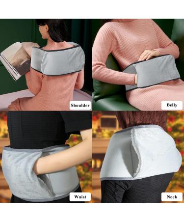 2L Hot Water Bottle Belt for Women - Natural Rubber with Faux Fleece Cover for Pain Relief - Buy Online on GoSupps.com