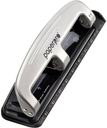 Bostitch Office Three-Hole Punch 2101 - 12 Sheet Capacity, Silver/Black - Buy Online on GoSupps.com