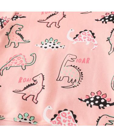 Girls Cotton Sweatshirt for Kids | Long Sleeve Pullover | Dinosaur Design | Age 6-7 Years - Buy Online on GoSupps.com