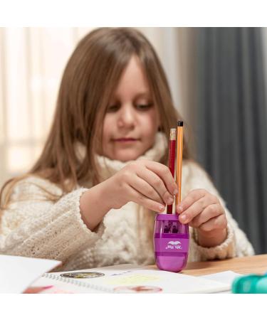 Mr. Pen- Pencil Sharpener & Eraser 4 Pack Colorful 2 Sharpening Holes Manual Handheld Small Pencil Sharpener - Buy Online on GoSupps.com