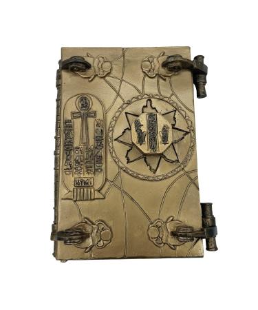 Douchi Mumien-Requisiten-Repliken Book of Dead Handmade Kunst Harz Artwerk Or ornaments Magical Book Unique Decorations for Home Old Egypt Collector Souvenir