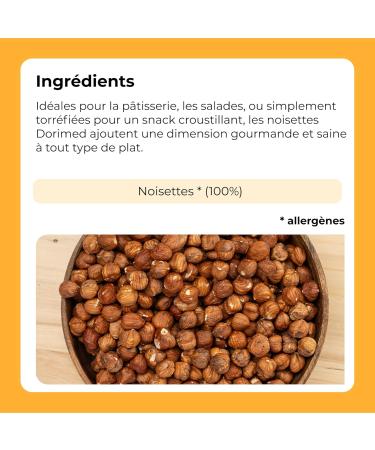Whole Hazelnuts Peeled | 1kg of Hazelnuts 100% Natural Origin | Raw & Unsalted | Non-GMO | Gluten Free | Cooking Recipes | Suitable for Vegetarians and Vegans - Buy Online on GoSupps.com