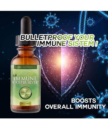 Immune Booster Silver - Certified Nano Colloidal Silver Liquid | Natural Immune Health Remedy - Buy Online on GoSupps.com