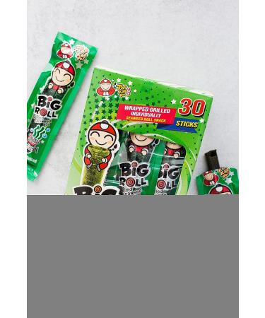 Tao Kae Noi Big Roll Grilled Seaweed Snacks - Original Flavor Nori Sheet Rolls for Kids & Adults - 6 Pack 3g Bags - Healthy & Classic Flavour - Buy Online on GoSupps.com
