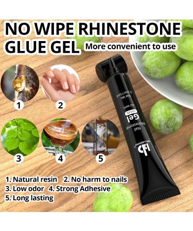 15ml No Wipe Nail Rhinestone Glue Gel - Strong Adhesive for Nail Art - Professional and Home Use (UV/LED Required) - Buy Online on GoSupps.com