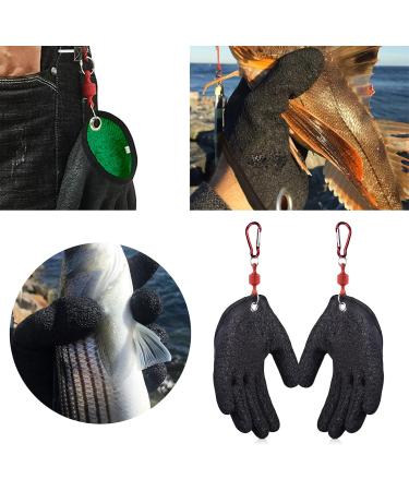 Taizer 4PC Fishing Gloves - Stab-Resistant Waterproof Anti-Slip for Pike & Catfish - Ultimate Bite-Proof Protection - Buy Online on GoSupps.com