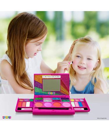 Kids Makeup Palette for Girls - Washable Princess Makeup Set with Blushes, Eyeshadows, Lip Glosses, Glitter Glaze, Mirror, and Brushes - Ideal Gift for Young Princesses - Buy Online on GoSupps.com