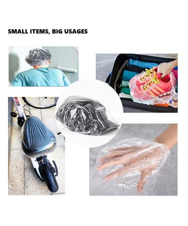 Buy 100 PCs Disposable Shower Hoods | Thick Waterproof Plastic Hair Caps for Spa Home & Salon Use - Buy Online on GoSupps.com
