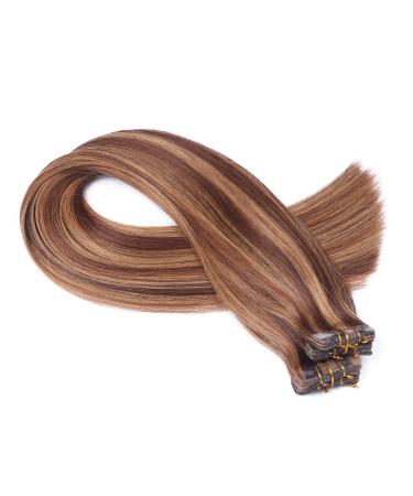 Tape in - on hair extensions - # 6/27 scenes - 40cm - 50 bricks each 4cm wide/2.5g - 100% remy real hair hair extension/extent with adhesive tape brothy brothy hair extensions