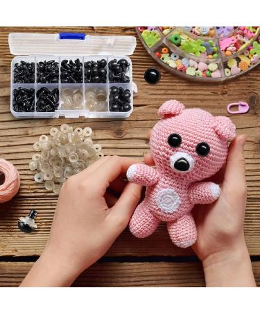 270PCS Black Plastic Safety Eyes & Noses with Washers for Doll Making Crafts - Buy Online on GoSupps.com