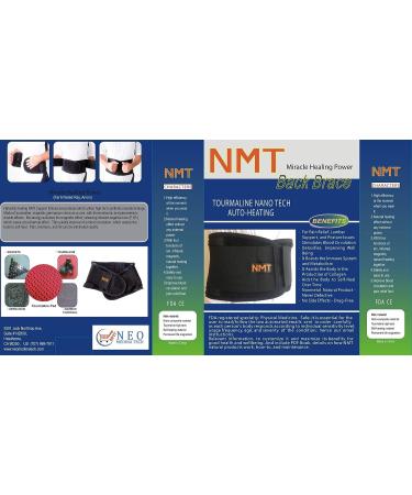 NMT Lumbar Support Black Belt - Posture Corrector for Pain Relief from Arthritis, Sciatica, Scoliosis, and More - 4 Adjustable Sizes for Injury Prevention - Buy Online on GoSupps.com