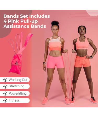 Perfect Stix Pull Up Resistance Bands for Women - 4 Sizes for Exercise Stretching & Powerlifting | International Shipping Available - Buy Online on GoSupps.com