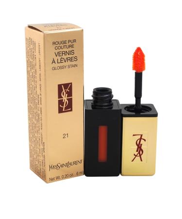 Rouge Pur Couture Vernis A Levres Vintage 21 Orange Fusion