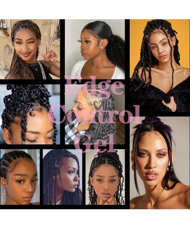 Immetee Edge Control Gel with Brush - Flyaway Tamer & Afro Hair Styling Gel (100g Green-Avocado) - International Shipping Available - Buy Online on GoSupps.com