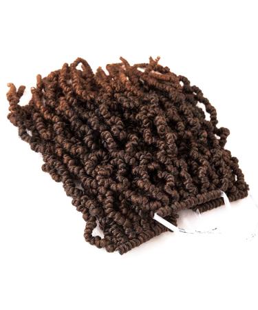 3 Packs Short Curly Spring Pre-twisted Braids Crochet Hair Extensions - 10 Ombre Fiber Twist Bulk (10 T1B30) - Buy Online on GoSupps.com
