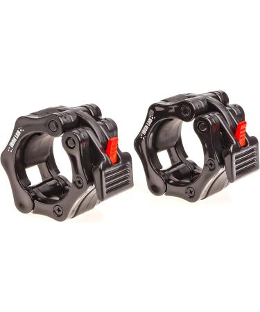 Iron Lab 50mm Dumbbell Closures - Professional Quality 2 Piece Quick Lock Collars for Olympic Bar Ideal for CrossFit & Strength Training - Black - Buy Online on GoSupps.com