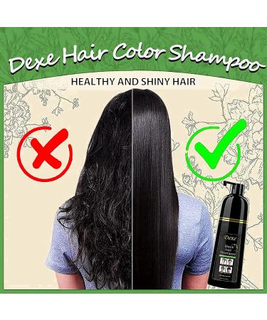 Instant Black Hair Shampoo - 100% Gray Coverage Easy 3 in 1 Dye for Men & Women - 400ml Pack - Quick & Long-Lasting Results - Buy Online on GoSupps.com