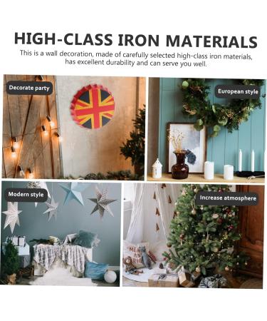 KICHOUSE Beer Cap Pendant USA Flags Vintage Metal Signs Cafe Beer Bar Sign Wall Decoration Household Beer Can 36X36X4CM British Flag Pattern - Buy Online on GoSupps.com