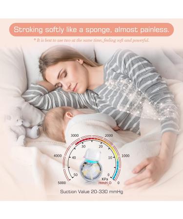 Wearable Breast Pump Plainless Electric Hands Free 2 Modes & 9 Levels with LCD Display Low Noise Rechargeable Wireless Protable Breast Pump with 21mm/24mm Flanges (Pink 2PCS) Breastfeeding Pump - Buy Online on GoSupps.com