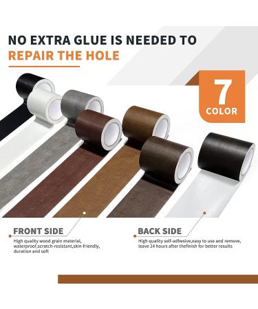Azobur Leather Repair Tape Patch Adhesive for Sofas, Car Seats, Handbags, Jackets - Black 2.4''x15' - Buy Online on GoSupps.com