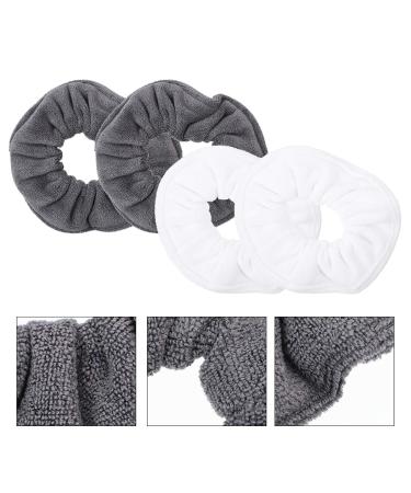 Beaupretty Flower Hair Straps - 4PCS Microfiber Towel Hair Bands | Elastic Ponytail Holders & Scrunchy Hair Ties for Effortless Styling - Buy Online on GoSupps.com