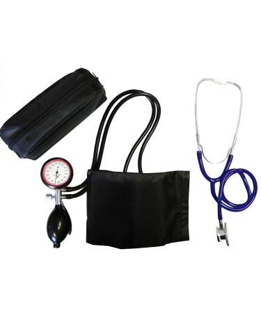 Blood pressure meter upper arm 2- tube TIGA GOLD 2 + double head stethoscope blue stetoscope Stethoscopes double head 1 piece ( 1 set - 2 items) Certified quality