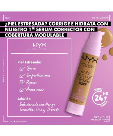 NYX PROFESSIONAL MAKEUP Bare With Me Concealer Serum, Up To 24Hr Hydration - Deep (Pack of 2) 13 Deep 0.32 Fl Oz (Pack of 2) - Buy Online on GoSupps.com