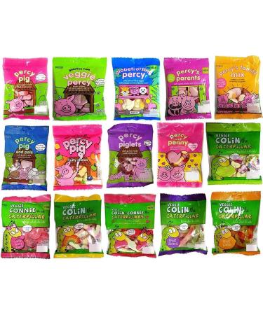 Marks & Spencer ( M&S ) Percy Pig & Friends Variety Vegetarian Fruit Gummy Sweets - 5 x 150g/170g Bags