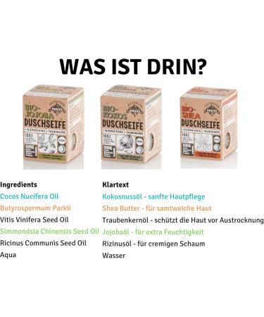  OUTDOOR FREAKZ Organic shower soap with a plastic-free and palm oil-free (coconut) soap sachet - Buy Online on GoSupps.com