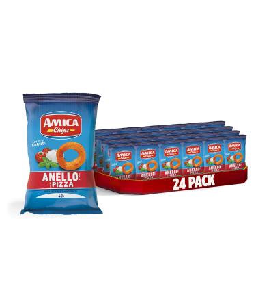 Amica Chips AMICA Chips | Pizza Flavor Ring Chips Baked Corn Snack Sunflower Oil 24 pieces x 40g