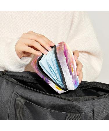 Anna Cowper Watercolor Daisy Sanitary Napkin Storage Bag | Menstrual Cup & Nursing Pad Holder | Portable Period Pouch for Women & Teens | Multi-colored - Buy Online on GoSupps.com
