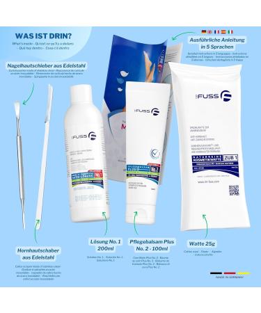 Mr. Fuss No.1 Advanced Pack - Horn Skin & Nail Remover Savings Set | 5 TLG - 100 ml Cotton Wool Cutlery Set - International Shipping Available - Buy Online on GoSupps.com