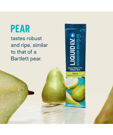 Liquid I.V. Hydration Multiplier - Pear - Hydration Powder Packets | Electrolyte Powder Drink Mix | Convenient Single-Serving Sticks | Non-GMO | 16 Servings (Pack of 3) - Buy Online on GoSupps.com