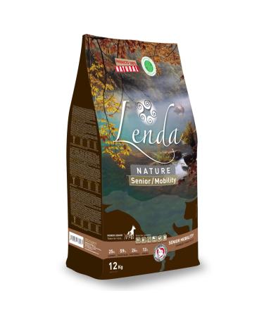 Lenda Senior Mobility Dog Food for Senior or Adult Dogs with Joint Pain | Hypoallergenic Food Rich in Turkey | Natural and Low in Fat Senior Dog Food