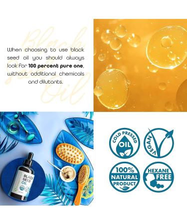 Black Seed Oil for Hair Growth and Care - Cold Pressed Virgin Nigella Sativa Oil for Skin and Hair - Buy Online on GoSupps.com