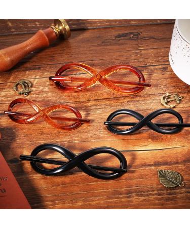 8 Pcs Twist Hair Clips Set | French Style Bun Barrettes | Plastic Hair Accessories for Women and Girls - Buy Online on GoSupps.com