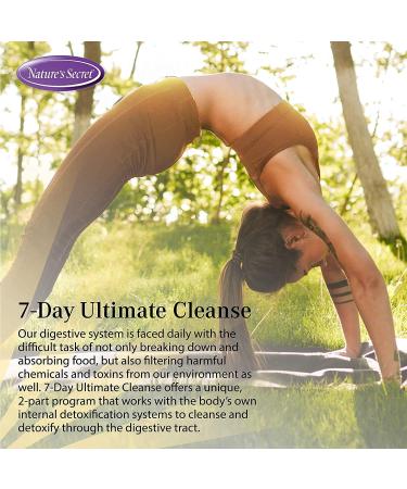 Nature's Secret 7 Day Ultimate Cleanse - Total Body Detox for Healthy Digestion & Elimination | Multi-Herb & Fiber Blend | 72 Tablets with Pill Case - International Shipping Available - Buy Online on GoSupps.com