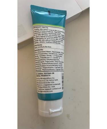 MDacne Facial Moisturizer with Niacinamide 2% for Dark Circles & Wrinkles - Buy Online on GoSupps.com
