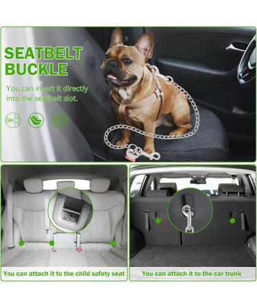EfuturTime Bite-Proof Dog Leash 65cm | Car Back Seat Belt for Dogs | Durable and Stain-Resistant Dog Snap Hook - Buy Online on GoSupps.com