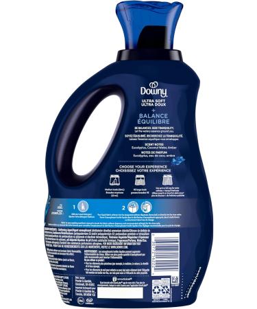 Downy Ultra Soft Fabric Softener Liquid Balance Crisp Rain and Blue Eucalyptus 1.66L 1.66 l (Pack of 1) - Buy Online on GoSupps.com