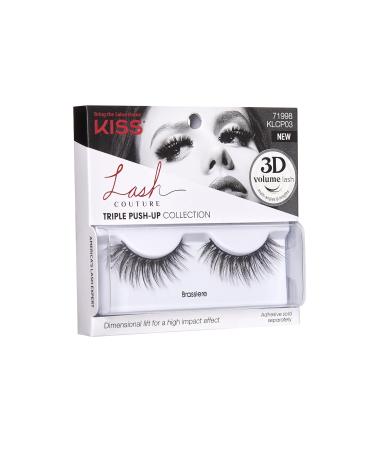 KISS Lash Couture Triple Push Up Collection | 3D Volume False Eyelashes | Cruelty-Free & Reusable | Ideal for Contact Lens Wearers | Style Brassiere - Buy Online on GoSupps.com