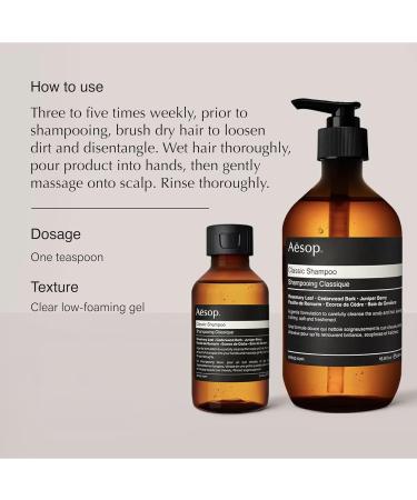 Aesop Classic Shampoo & Conditioner - Hydrating Softening Hair Care | Paraben-Free Cruelty-Free Vegan | 16.9 oz - International Shipping Available - Buy Online on GoSupps.com
