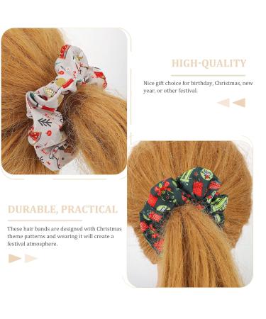 12-Piece Christmas Hair Band Set | Elastic Holiday Hair Ties & Accessories for Women & Girls - Buy Online on GoSupps.com