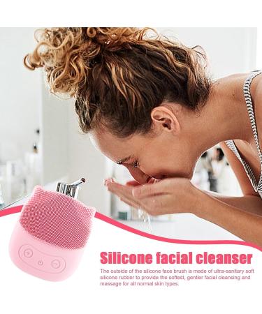 Aizuoni Face Exfoliator Scrubber | Penguin Shape Vibrating Face Scrubber - Rechargeable Wash Brush for Deep Cleaning Skin Waterproof Skin Care Face Brushes Pink - Buy Online on GoSupps.com