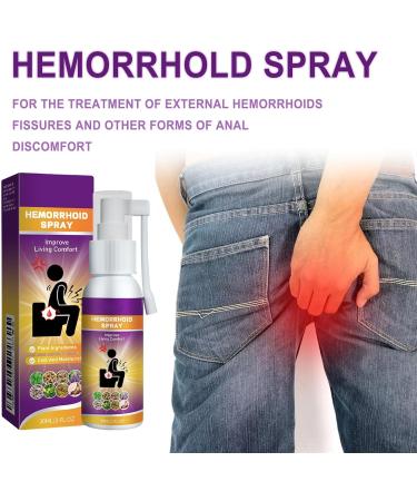Herbal hemorrhoid Spray relieves Anal Swelling Pain itching discomfort Repair Meat Ball Broken hemorrhoid Nursing Spray 30ML/1 FL.OZ - Buy Online on GoSupps.com