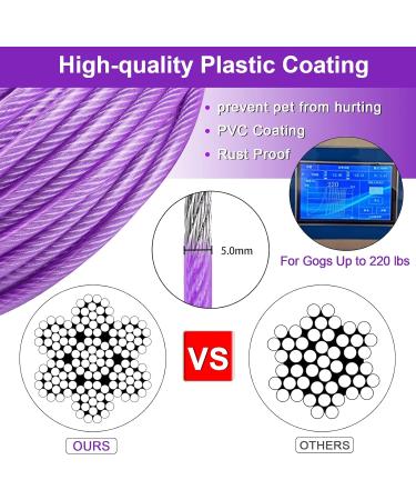 Shop Tie Out Leashes for Dogs - Shock Absorbing 3-15m Yard Leashes in Purple | Durable & Safe - Buy Online on GoSupps.com