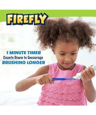 Firefly Light-Up Timer Kids Toothbrush 2 Pack - Soft Bristles with Suction Cup | Assorted Colors - Buy Online on GoSupps.com