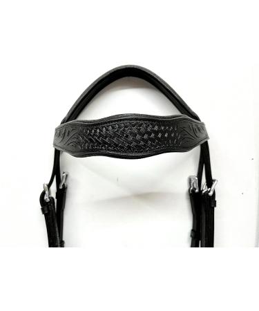 Amazing Horse Stuff Sidepull Bridle - Designer Hand Carving Curved Riding Straps | Full Cob Pony - International Shipping Available - Buy Online on GoSupps.com